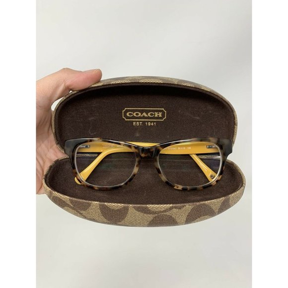 Coach Eyeglasses HC 6001 Emily T 5055 Dark Tortoise 50 [] 15 135 Flex Hinges - Picture 11 of 11